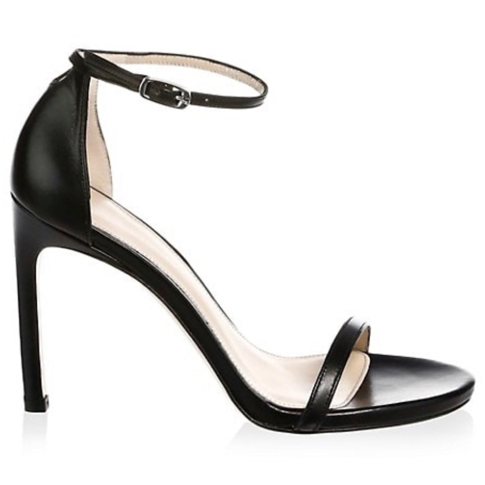 Stuart Weitzman Nudistsong Satin Leather Sandals